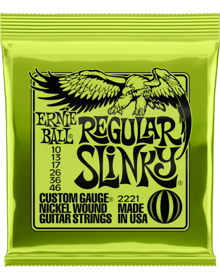 ERNIE BALL GUITARE ELEC - 10/46  - REGULAR SLINKY  NICKEL WO