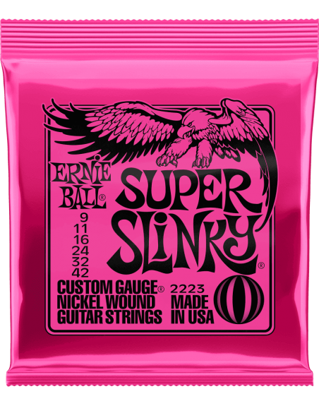 ERNIE BALL GUITARE ELEC 9/42 SUPER SLINKY