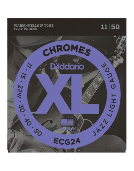 CORDES D'ADDARIO JAZZ LIGHT .11-.50