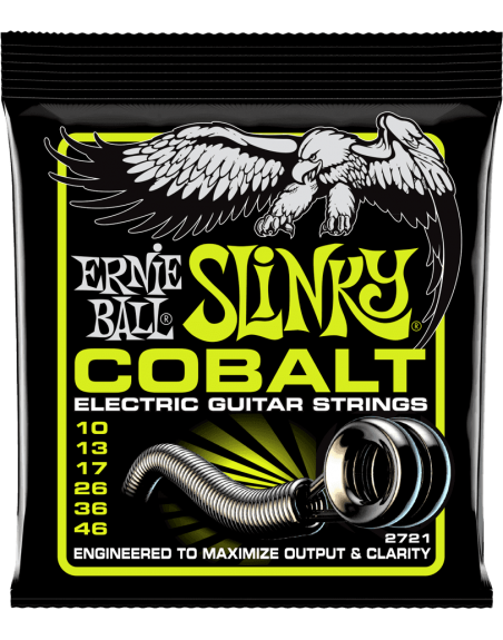 ERNIE BALL CORDE GUITARE ELECTRIQUE COBALT 10.-46.