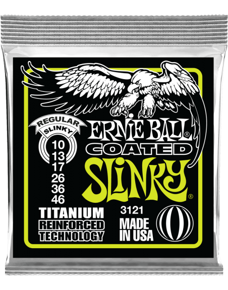 ERNIE BALL CORDE ELECTRIQUE COATED SLINKY TITANIUM