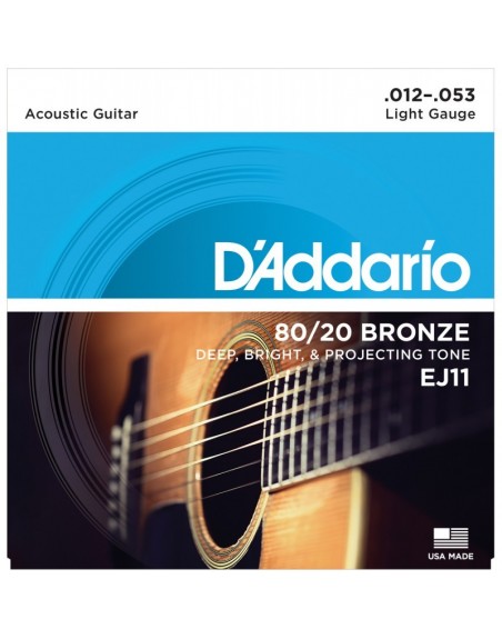 CORDE ACOUSTIQUE D ADDARIO 12/53