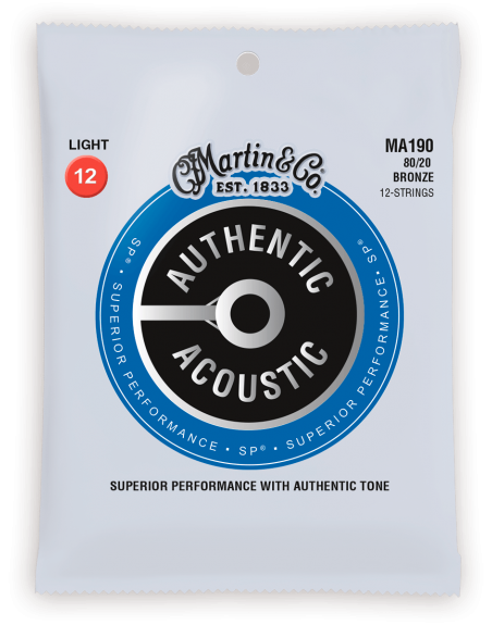 CORDE ACOUSTIQUE MARTIN LIGHT 12 CORDES