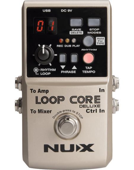 NUX PEDALE LOOPER & BOITE A RYTHMES + PEDALIER 2 VOIES