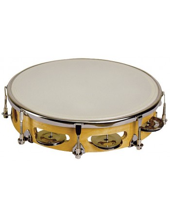 TAMBOURIN PEAU REGL. 20 CM...
