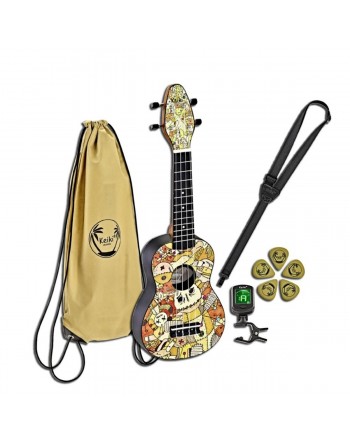 PACK UKULELE KEIKI VOODOO...