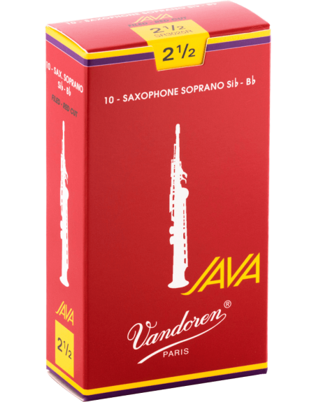 BOITE ANCHE VANDOREN SAX SOPRANO JAVA ROUGE 2-1/2