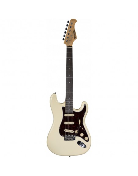 PRODIPE GUITARE ELECTRIQUE VINTAGE WHITE HSS
