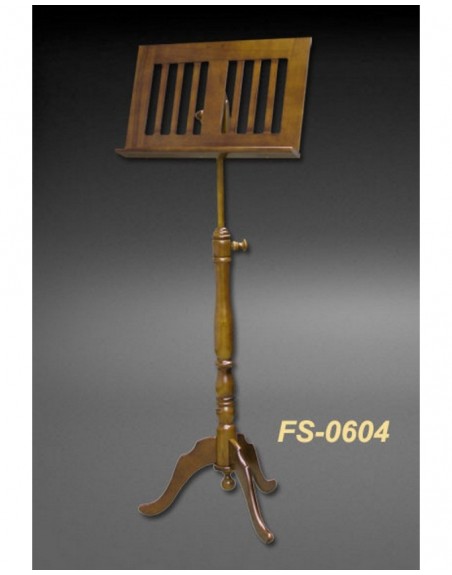 LUTRIN NOYER SATINE - TABLETTE AJOUREE- FUSEN