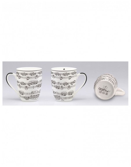 MUG BLANC IMPRIME PARTITION 300ML