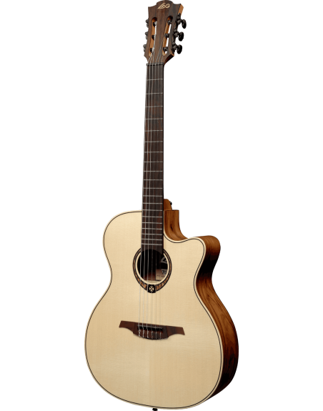 LAG GUITARE NYLON AUDITORIUM CUTAWAY ELECTRO