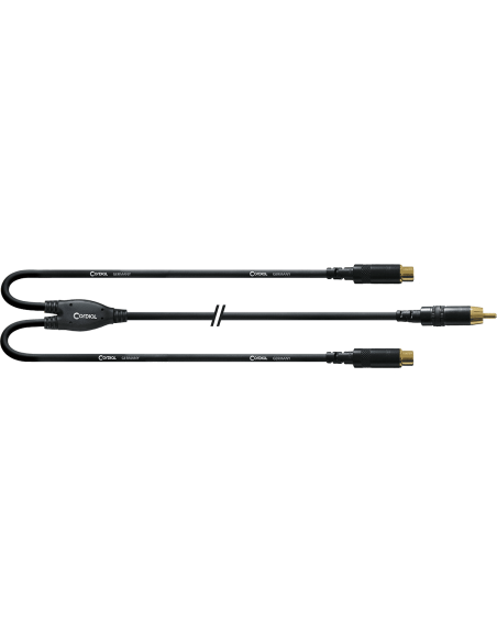 CORDIAL - RCA mâle/2 RCA femelle - 30cm