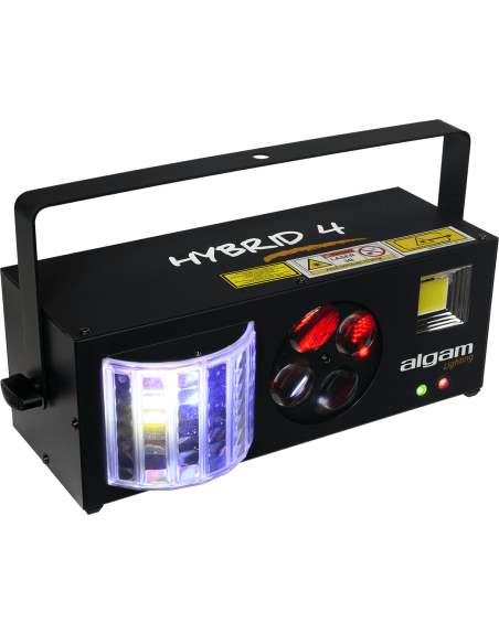 HYBRID - COMBO 4-EN-1 DERBY, STROBOSCOPE, GOBO, LASERS