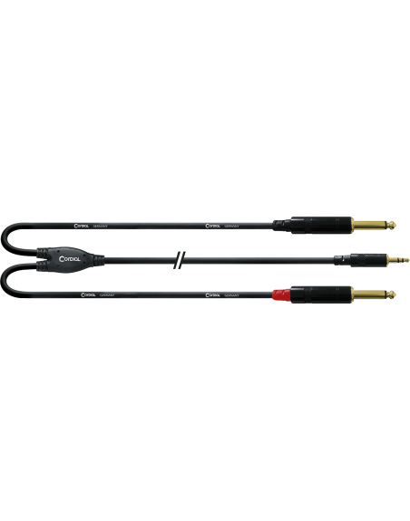 CORDIAL - 2 jack - Mini-J./2 J. mono M. - 3m