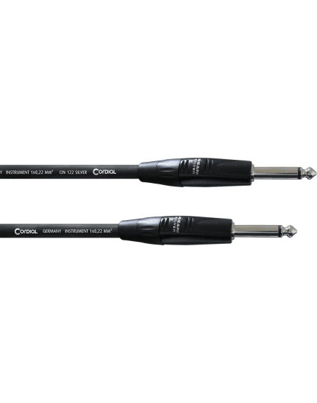 CORDIAL - Jacks droits - Jack/Jack REAN Silver noir - 150 cm