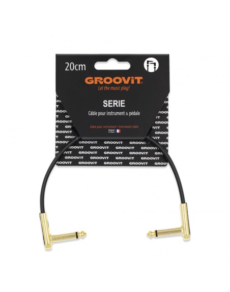 GROOVIT MINI CABLES PLAT 24AWG 20CM JACK OR