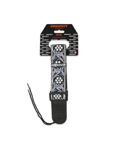 GROOVIT SANGLE JACQUARD VIOLET NYLON BOUCLES