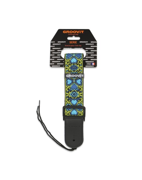 GROOVIT SANGLE LOVE JACQUARD BLEU NYLON