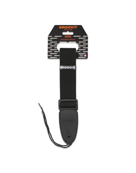 GROOVIT SANGLE P SIMPLE NOIR UNI BOUCLES PU