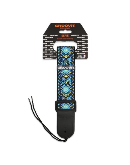GROOVIT SANGLE WATER DROP FLOWER BLEU BOUCLES