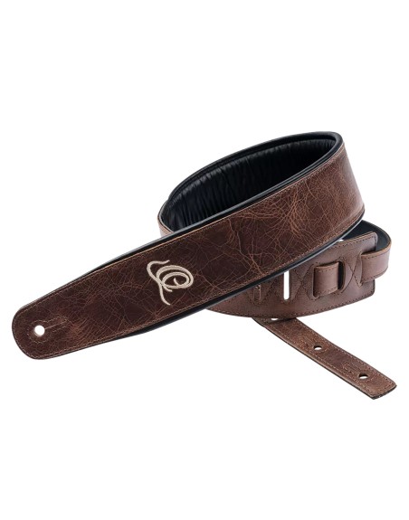 COURROIE GUITARE ORTEGA CUIR VINT. BROWN