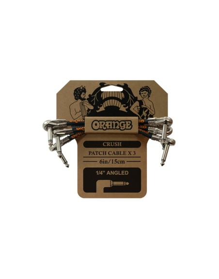 CABLE PATCH ORANGE 15CM JACK/JACK