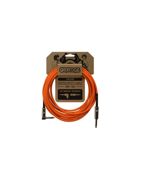 CABLE ORANGE JACK/JACK COUDE 6M
