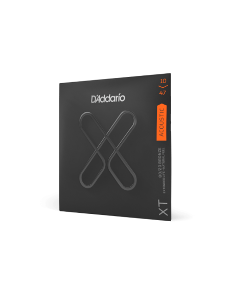 D'ADDARIO CORDE ACOUSTIQUE XT 80/20 CST 10/47
