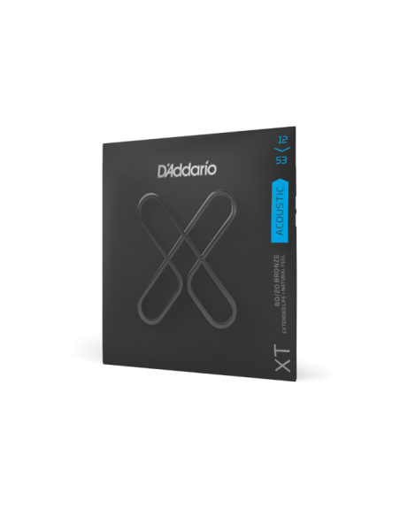 D'ADDARIO CORDE ACOUSTIQUE XT 80/20 CST 12/53