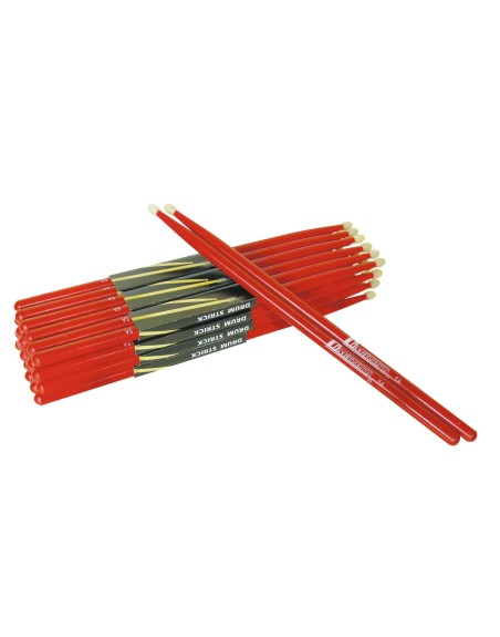 DIMAVERY BAGUETTES DE BATTERIE DDS-5A ROUGE