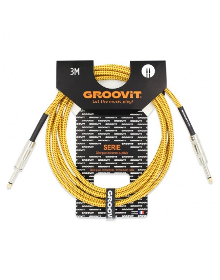 GROOVIT CABLE NYLON TRESSE ORANGE 3M