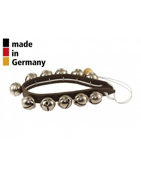 CEINTURE CUIR 36CM - 11 GRELOTS - 3+