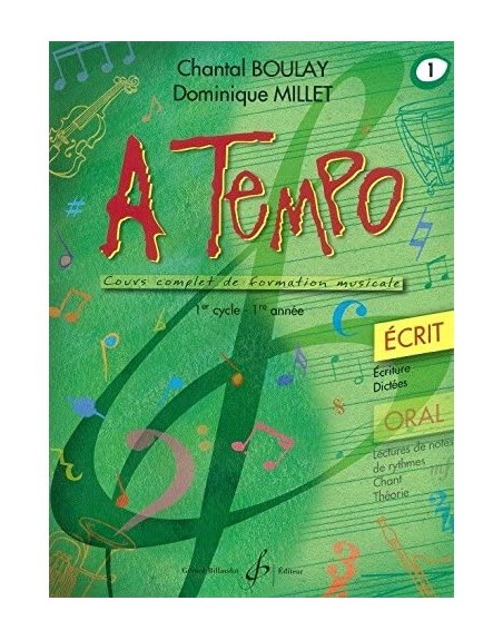A TEMPO - PARTIE ECRITE - VOLUME 1