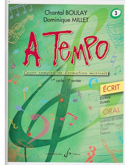 A TEMPO - PARTIE ECRITE - VOLUME 3