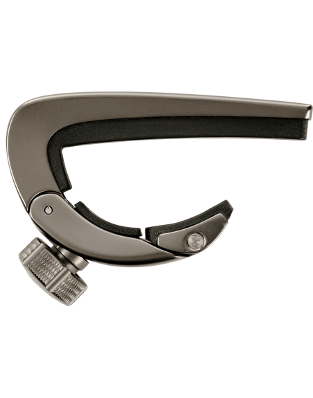 DUNLOP ACOUSTIQUE - PIVOT CAPO GUN METAL BLACK