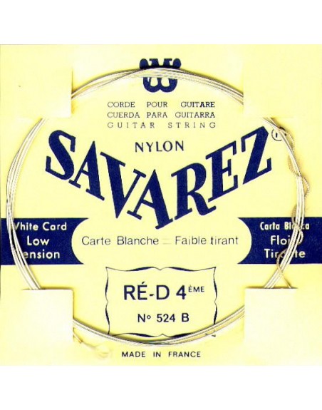 SAVAREZ CORDE JEU FAIBLE TIRANT , PAQUET BLANC