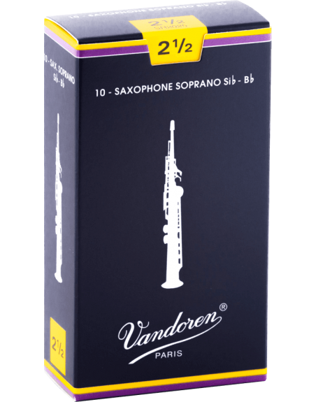 BOITE DE ANCHES VANDOREN - SAXOPHONE SOPRANO SIB - 2 .1/2