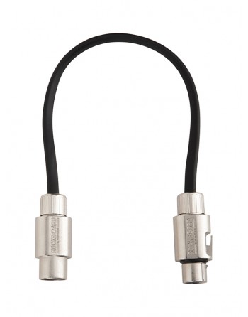 CABLE PATCH XLR - 30 CM - NOIR