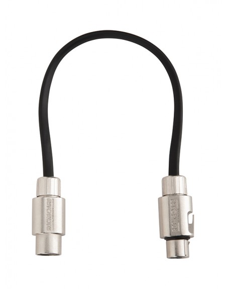 CABLE PATCH XLR - 30 CM - NOIR