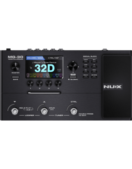 NUX 3 SWITCHS, LCD 4", PEDALE D'EXPRESSION