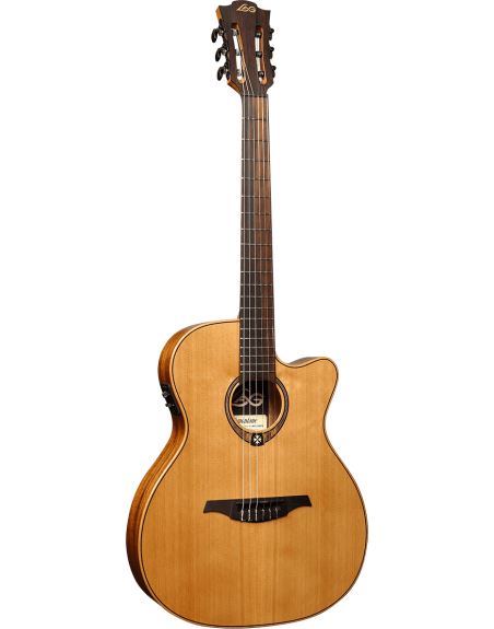 GUITARE LAG FOLK NYLON SLIM CUTAWAY