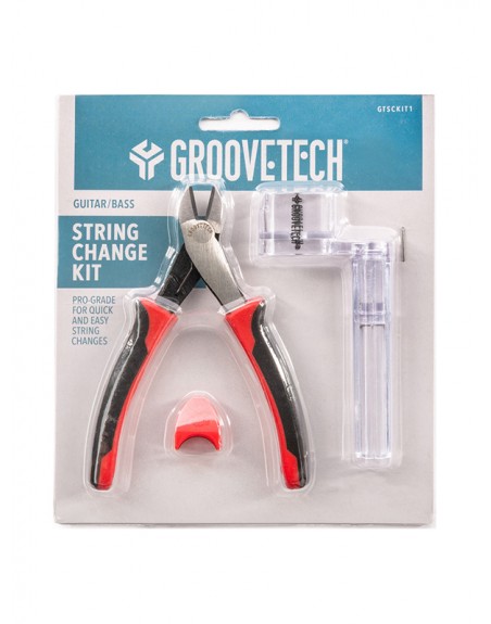 GROOVETECH KIT CHANGEMENT DE CORDES - PINCE + PEG