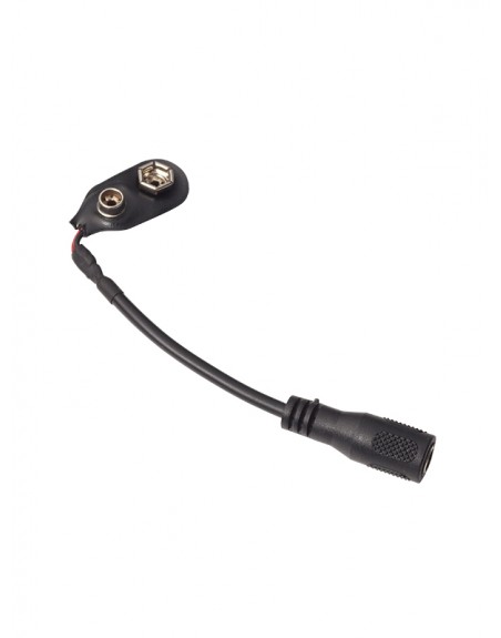 ADAPTATEUR CLIP BATTERIE 9V (FEMELLE : 2,1 X 5,5 MM)