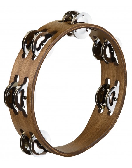 TAMBOURIN BOIS MEINL 8" BRUN CYMB LAITON