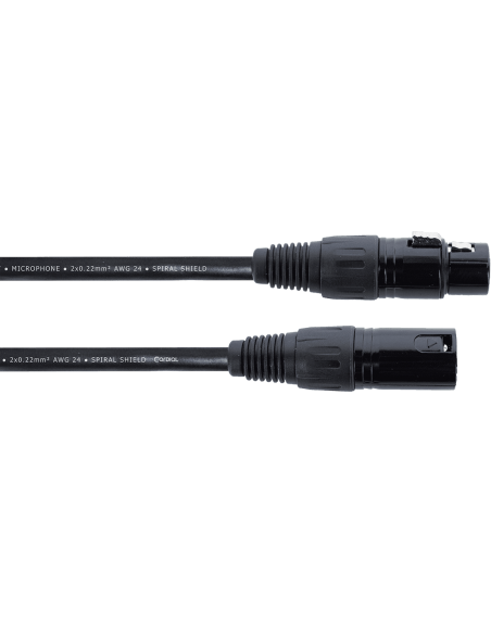 CORDIAL EM3FM - FICHES XLR M/F - 3 M