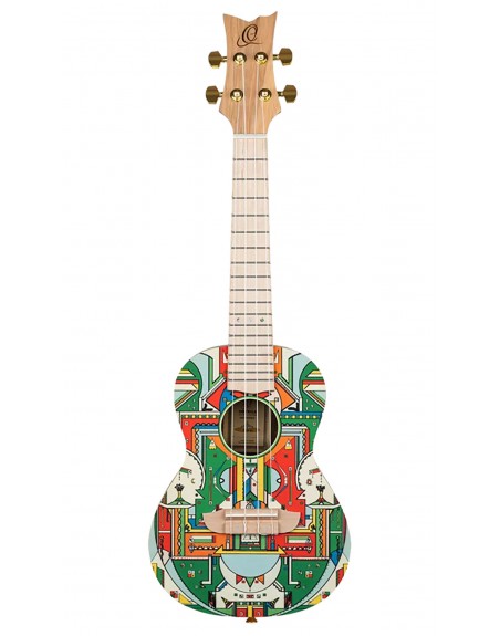 UKULELE CONCERT ORTEGA SERIE ART HIMALAY