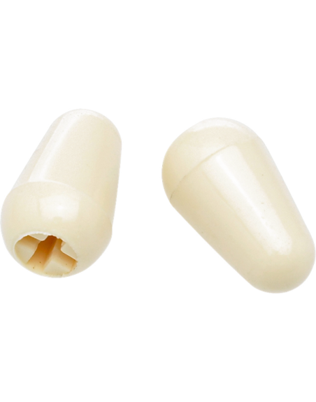 FENDER® STRATOCASTER® SWITCH TIPS AGED WHITE - UNITAIRE