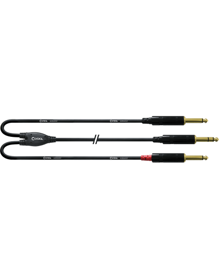 CABLE CORDIAL 2 JACKS MONO/JACK TRS 1.5M