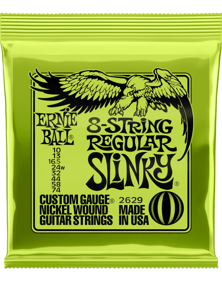 ERNIE BALL Regular Slinky 8 cordes 10-74