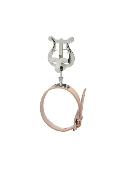 LYRE POUR FLUTE, BRACELET CUIR, NICKELEE